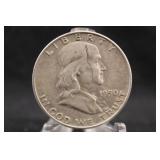 1950-D Franklin Silver Half Dollar