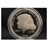 1995-P 90% Silver Commemorative Silver Dollar