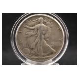 1945 Walking Liberty Silver Half Dollar