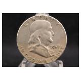 1957 Franklin Silver Half Dollar