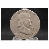 1952-S Franklin Silver Half Dollar