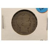 1908-O Silver Barber Quarter