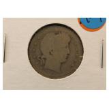 1909-D Silver Barber Quarter