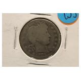 1902 Silver Barber Quarter