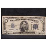 1934-D $5 Silver Certificate Note