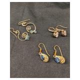 Lot of Three Pair Fashion Earrings