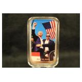 1oz .999 Silver TRUMP Bar