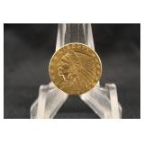 1915 $2.5 Pre-33 Gold Indian U.S. Coin