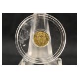 1/200th oz .9999 Pure Gold Coin