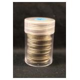 Roll of 25 Silver Washington Quarters