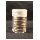 Roll of 26 Silver Washington Quarters