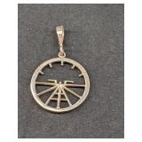 .925 Silver Aviation Altitude Indicator Pendant