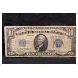 1934 $10 Silver Certificate Note