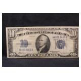1934 $10 Silver Certificate Note
