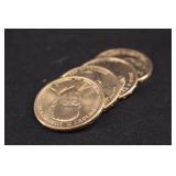 Lot of 4 Uncirculated Presidential Dollar Coins