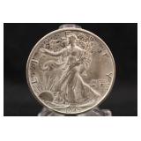 1945-D Walking Liberty Silver Half Dollar