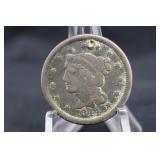 1844 Braided Hair Large Cent