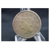 1842 Braided Hair Large Cent