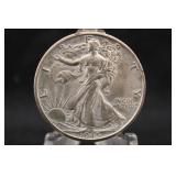 1945 Walking Liberty Silver Half Dollar