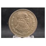 1958 Mexico 1 Peso Silver Coin