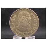 1957 Mexico 1 Peso Silver Coin