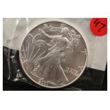 2001 1oz .999 Pure Silver Eagle