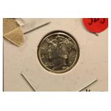1945 Silver Mercury Dime