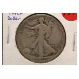 1919 Walking Liberty Silver Half Dollar