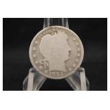 1892-O Silver Barber Quarter