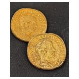 Replicas of Roman Gold Aureus Coins Buttons