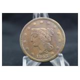 1843 Braided Hair Large Cent