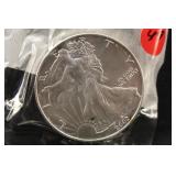 2002 1oz .999 Pure Silver Eagle