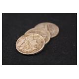 Lot of 3 Mixed Date Mercury Silver Dimes