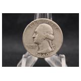 1940 Silver Washington Quarter