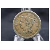 1854 Braided Hair Large Cent