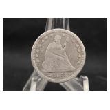 1873 Silver Seated Liberty Quarter