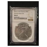 2013-S MS69 1oz .999 Silver American Eagle