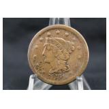 1851 Braided Hair Large Cent