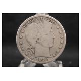 1912-D Silver Barber Quarter