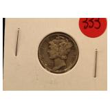 1942 Silver Mercury Dime