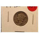 1942 Silver Mercury Dime