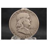 1952-D Silver Franklin Half Dollar