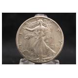 1945-D Walking Liberty Silver Half Dollar