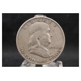 1950-D Silver Franklin Half Dollar