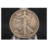1943 Silver Walking Liberty Half Dollar