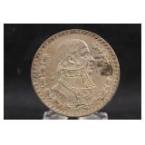 1961 Mexico 1 Peso Silver Coin