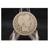 1908-D Silver Barber Quarter