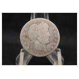 1916-D Silver Barber Quarter