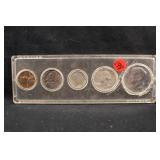 1964 Uncirculated Silver Date Set