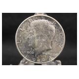 1964 silver Kennedy Half Dollar